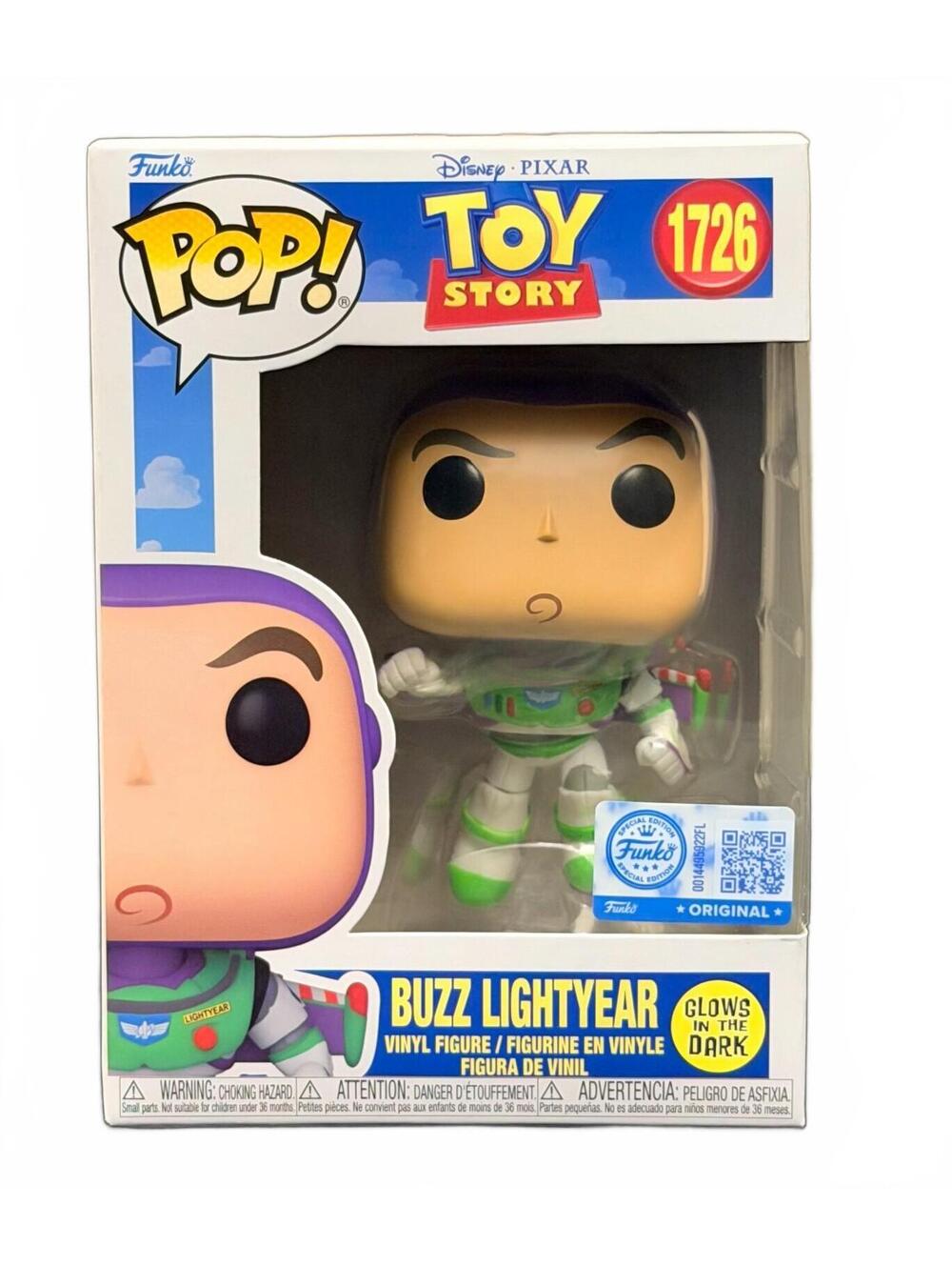 Funko Pop! Disney Pixar Toy Story Buzz Lightyear #1726 Glow in the Dark